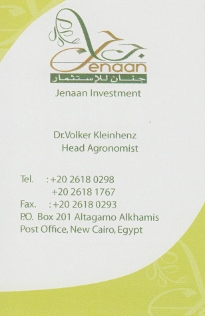 Name card Jenaan 2009-2010 - front